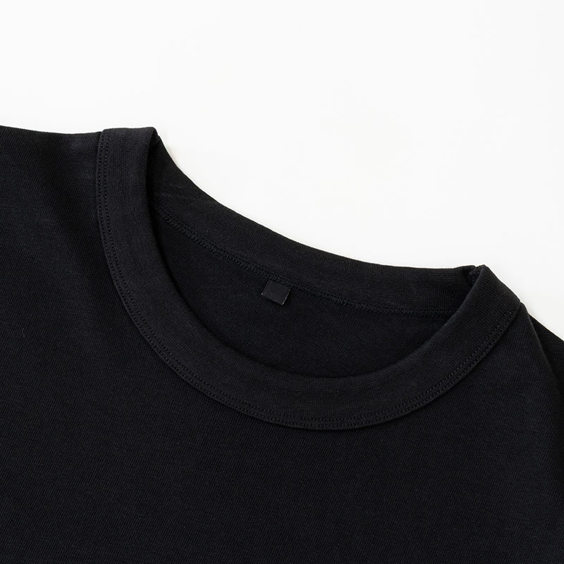 メンズ ヘビーウェイトTシャツ 長袖 ブラック