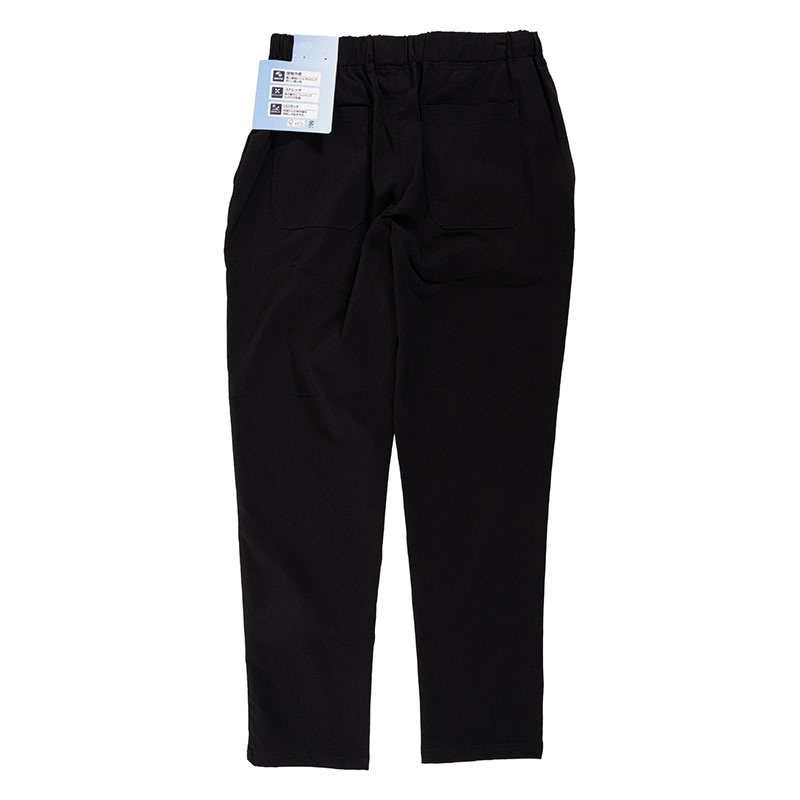 【お取り寄せ商品】メンズ 冷感 ストレッチパンツ ブラック