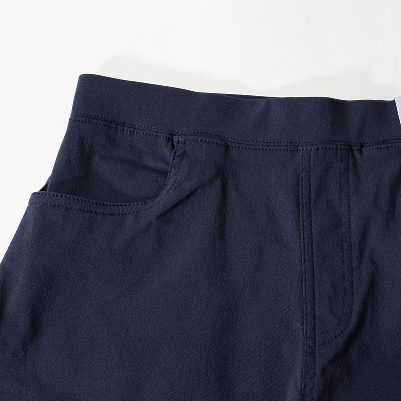 【お取り寄せ商品】レディース 冷感 クロップドパンツ ネイビー