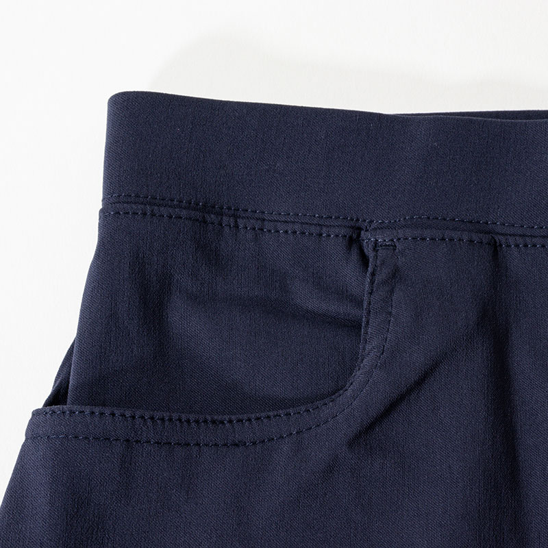 【お取り寄せ商品】レディース 冷感 クロップドパンツ ネイビー