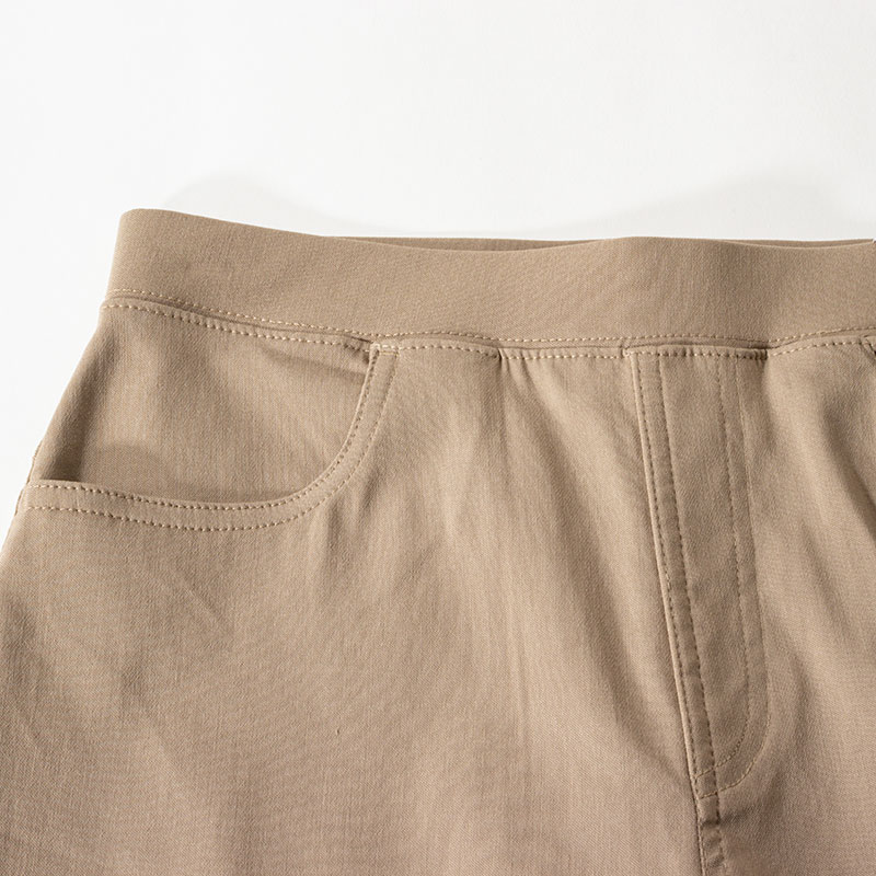 【お取り寄せ商品】レディース 冷感 クロップドパンツ ベージュ
