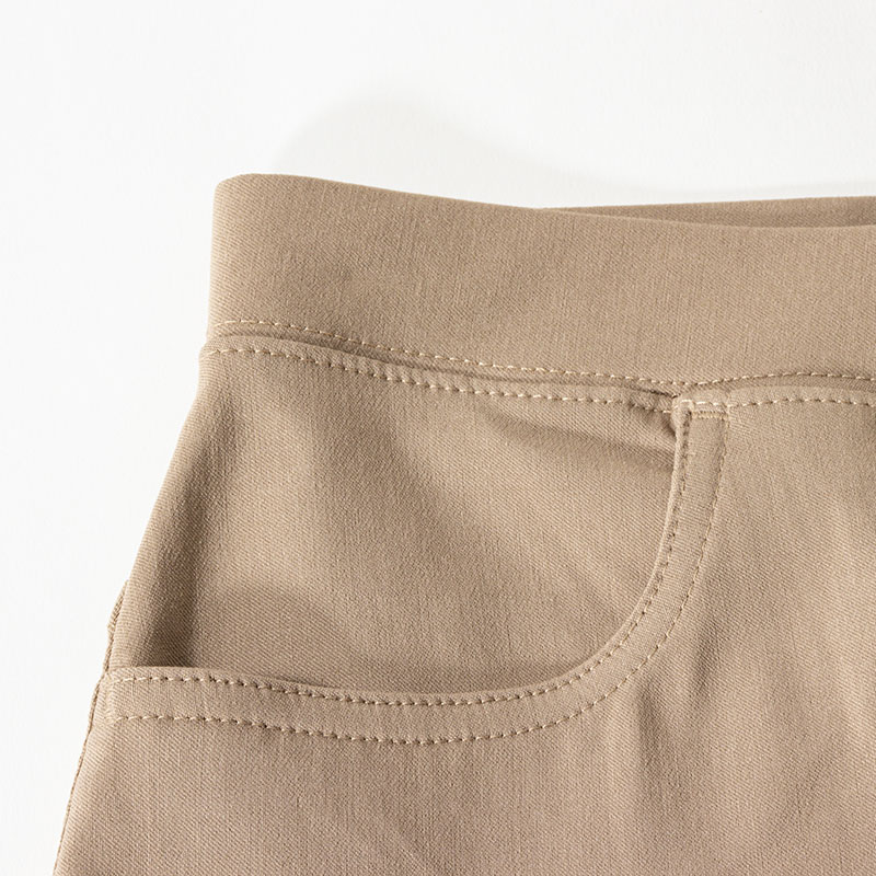 【お取り寄せ商品】レディース 冷感 クロップドパンツ ベージュ