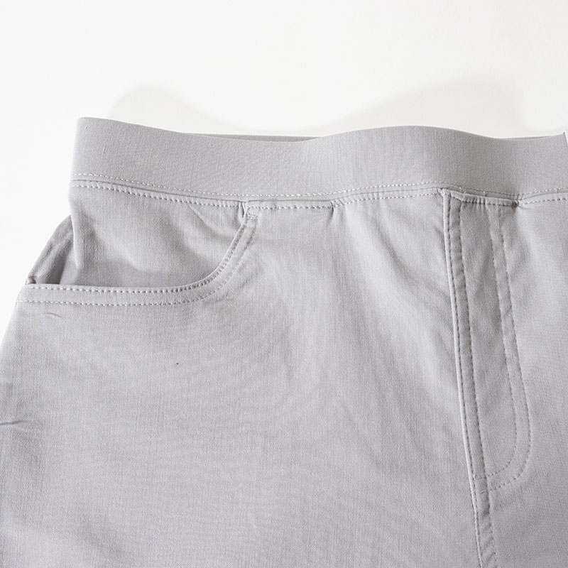 【お取り寄せ商品】レディース 冷感 クロップドパンツ ライトグレー