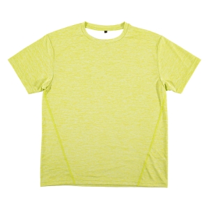 メンズ DRY メッシュTシャツ 丸首 ライム S