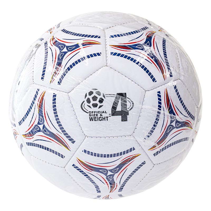 サッカーボール 4号球 ホワイト×ブルー
