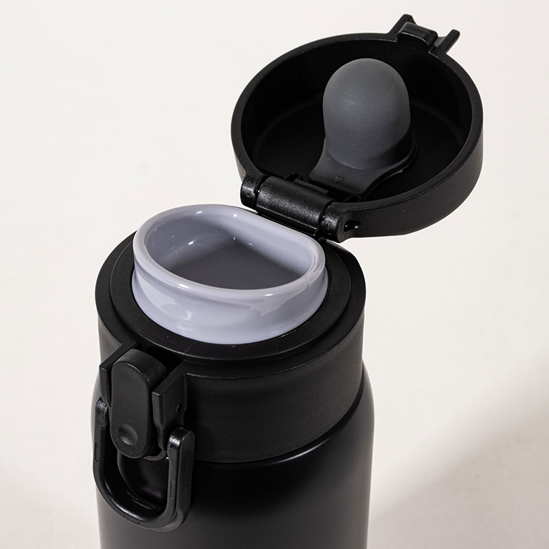 軽量ステンレスマグボトル ワンタッチタイプ 480ml 保温・保冷 ブラック