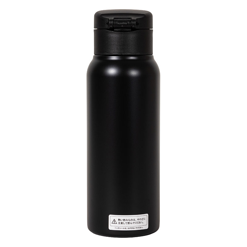 軽量ステンレスマグボトル ワンタッチタイプ 600ml 保温・保冷 ブラック