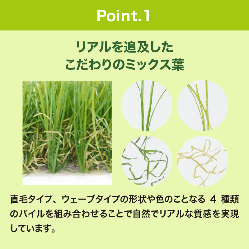 防草リアル人工芝 芝丈30mm 幅1m×長さ1m