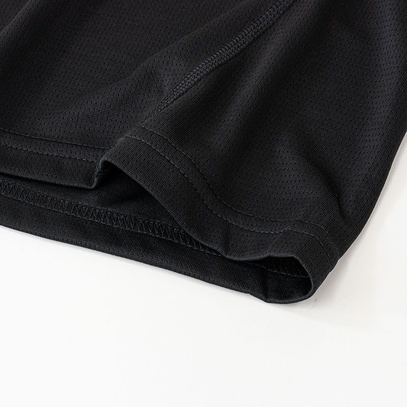 レディース DRYメッシュTシャツ V首 ブラック 3L