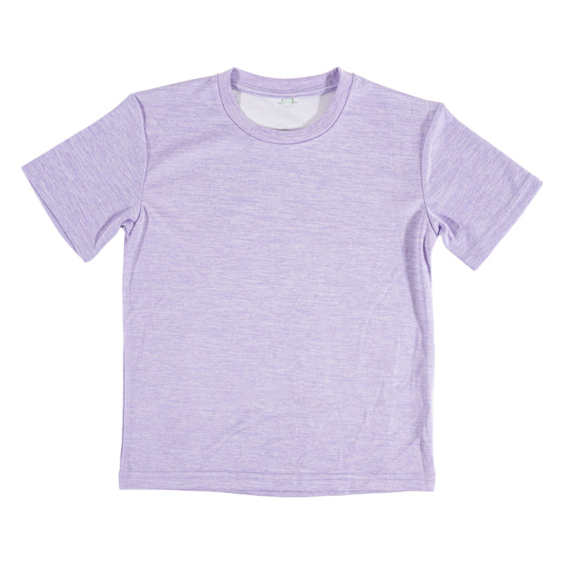 キッズ DRYメッシュTシャツ 杢ラベンダー 160cm