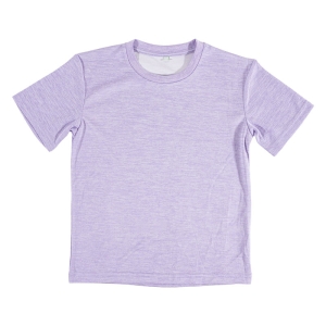キッズ DRYメッシュTシャツ 杢ラベンダー 120cm