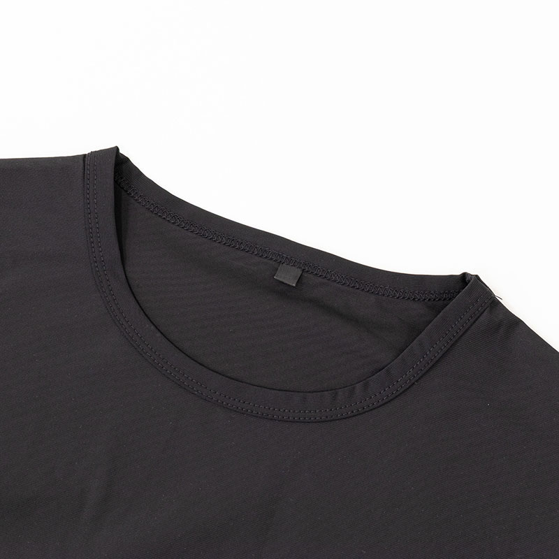 【お取り寄せ商品】メンズ 冷感Tシャツ 長袖 ブラック