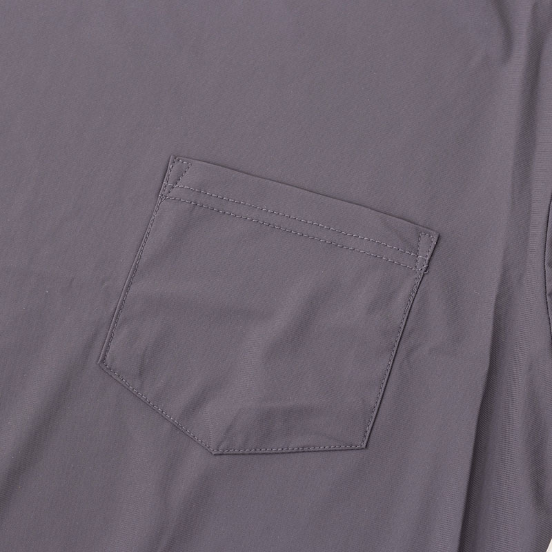 メンズ 冷感Tシャツ 長袖 チャコール