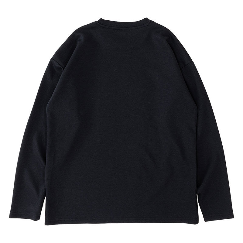 【お取り寄せ商品】メンズ 冷感 DRY 長袖 Tシャツ ブラック