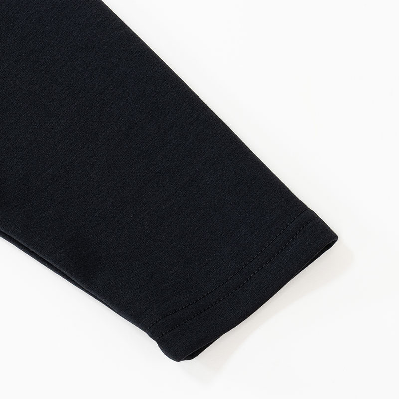 【お取り寄せ商品】メンズ 冷感 DRY 長袖 Tシャツ ブラック