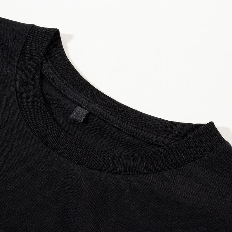 メンズ DRY カラーTシャツ 丸首 ブラック