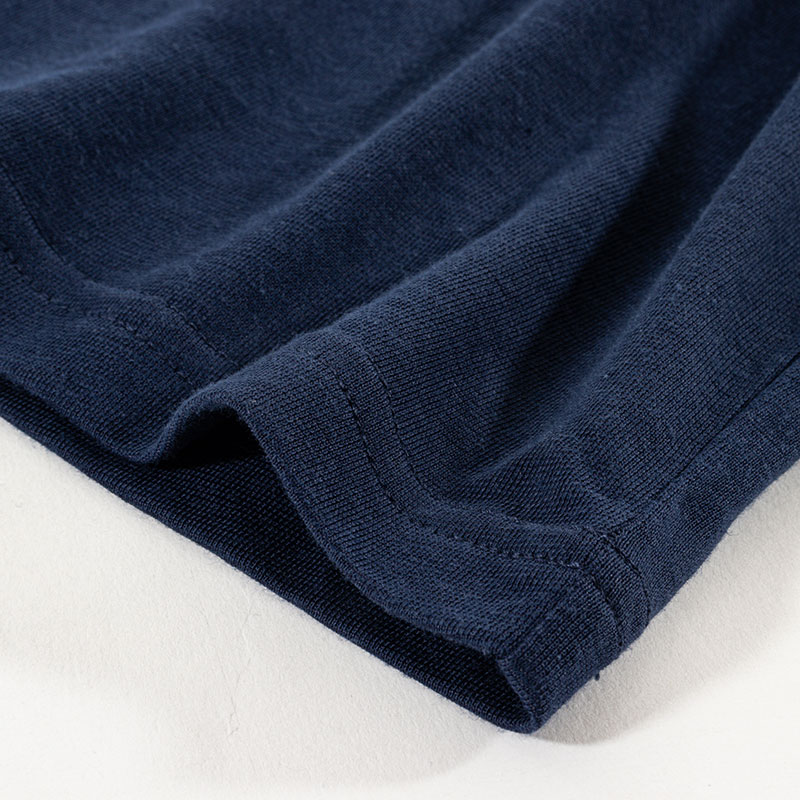 メンズ DRY カラーTシャツ 丸首 ネイビー