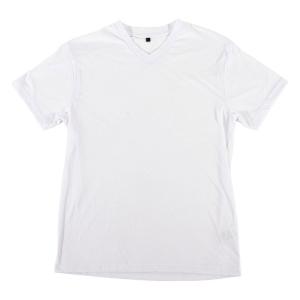 メンズ DRY カラーTシャツ V首 ホワイト