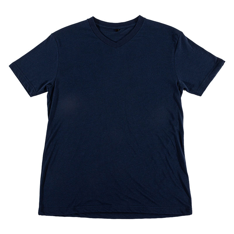 メンズ DRY カラーTシャツ V首 ネイビー