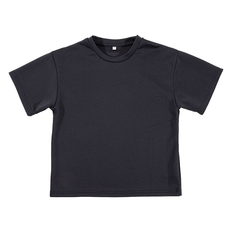 【お取り寄せ商品】キッズ 冷感 DRY 半袖 オーバーTシャツ チャコール
