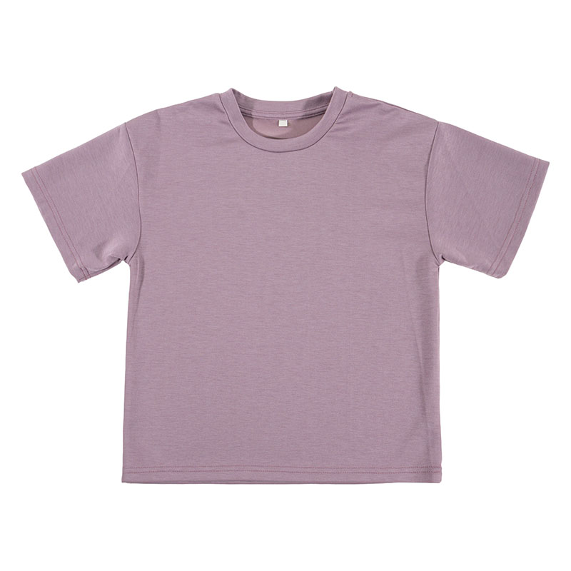【お取り寄せ商品】キッズ 冷感 DRY 半袖 オーバーTシャツ ピンク
