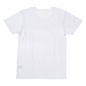 【お取り寄せ商品】メンズ 綿100% 冷感 インナー 半袖 丸首(2枚組)ホワイト M