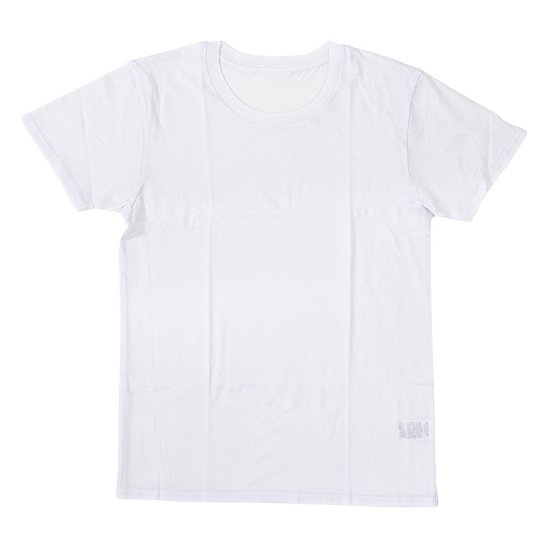 【お取り寄せ商品】メンズ 綿100% 冷感 インナー 半袖 丸首(2枚組)ホワイト LL