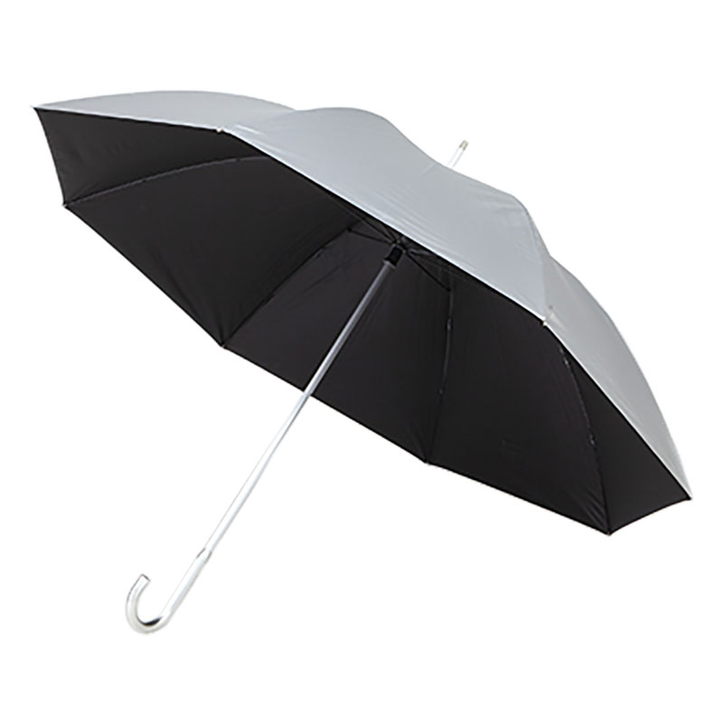 晴雨兼用軽量パラソル 80cm シルバー