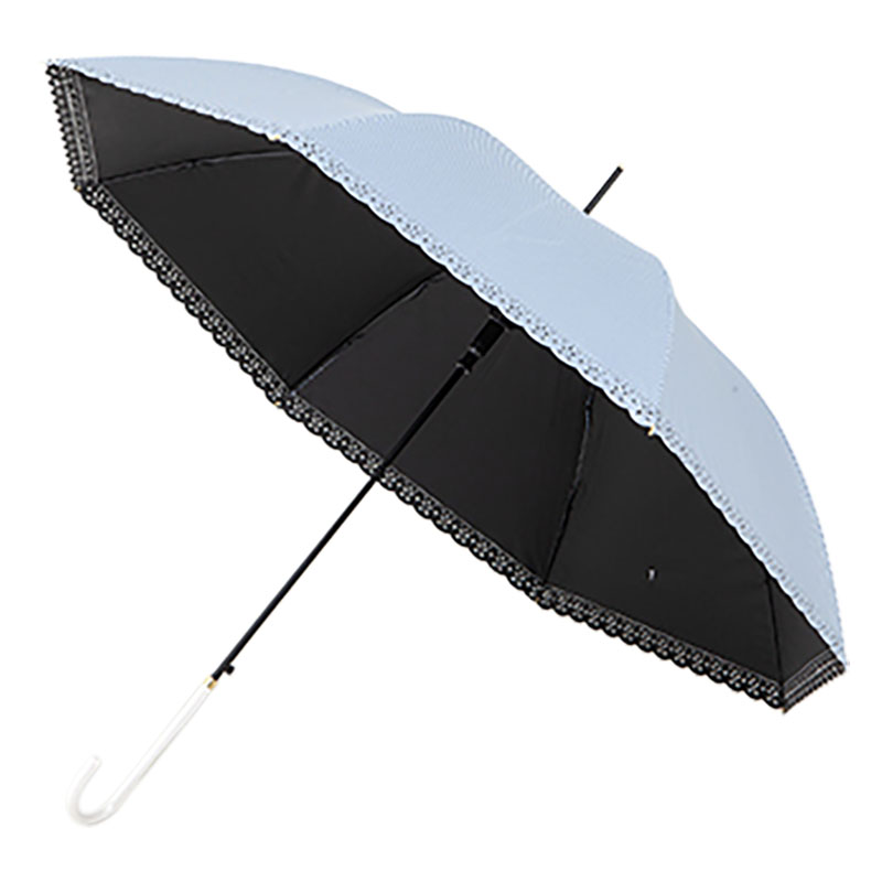 晴雨兼用ヒートカット長傘 58cm ライトグレー