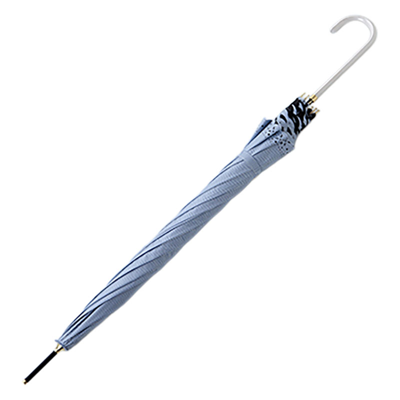 晴雨兼用ヒートカット長傘 58cm ライトグレー