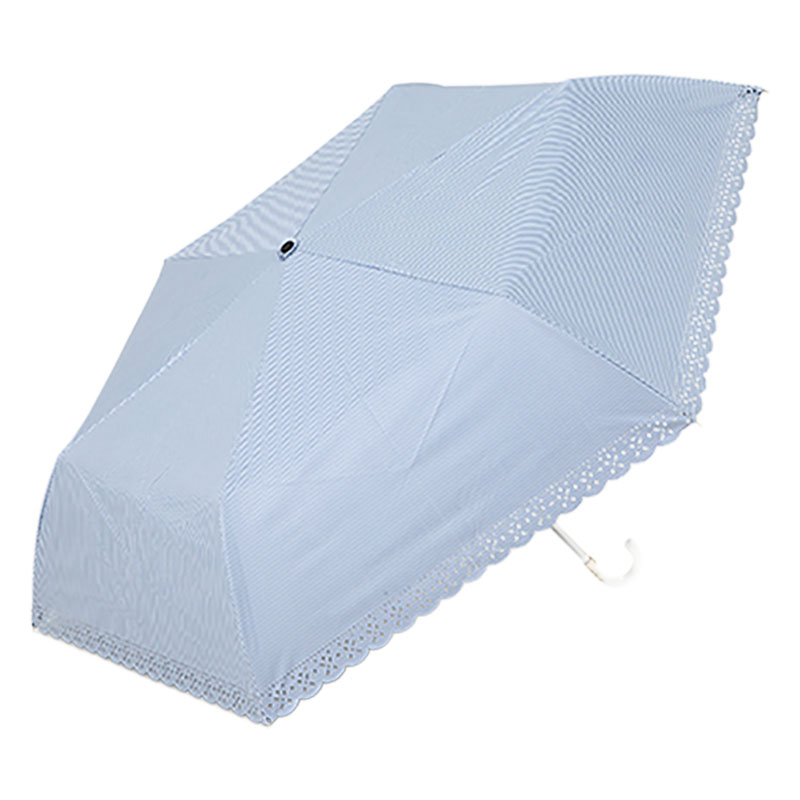 晴雨兼用ヒート折傘 55cm ライトグレー