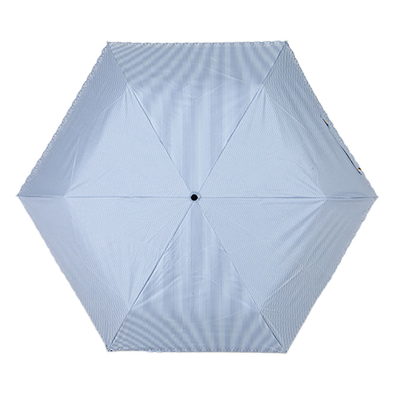 晴雨兼用ヒート折傘 55cm ライトグレー