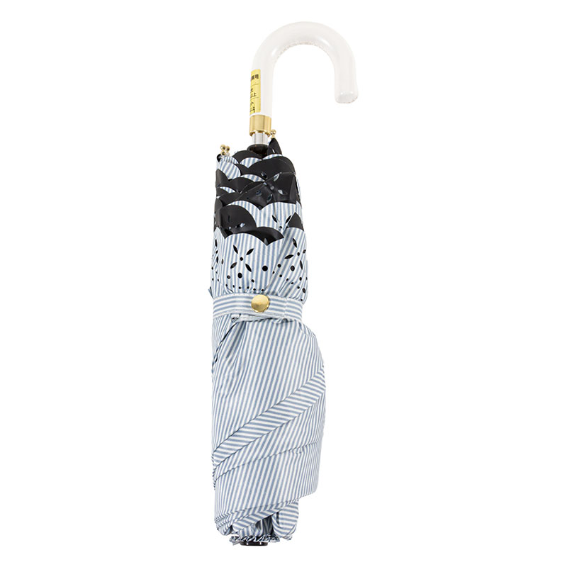 晴雨兼用ヒート折傘 55cm ライトグレー