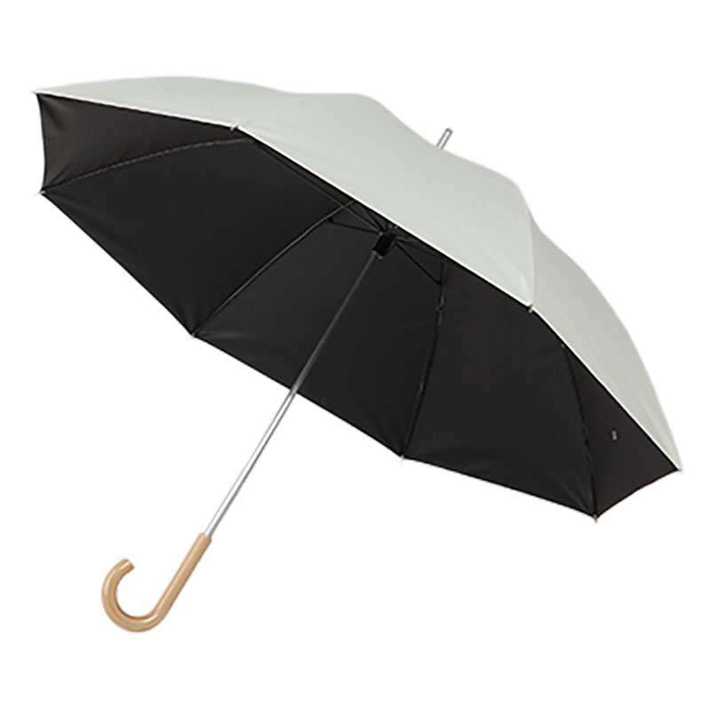 晴雨兼用放射冷却長傘 60cm アイボリー