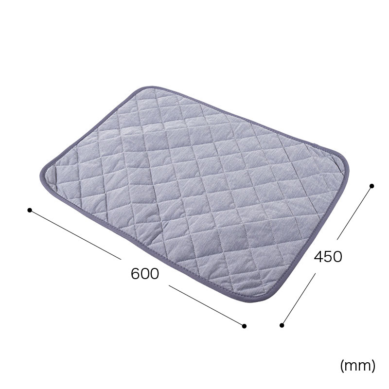 冷感リバーシブルマット 45×60cm ブルー