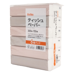 ティッシュペーパー 150組×6個パック