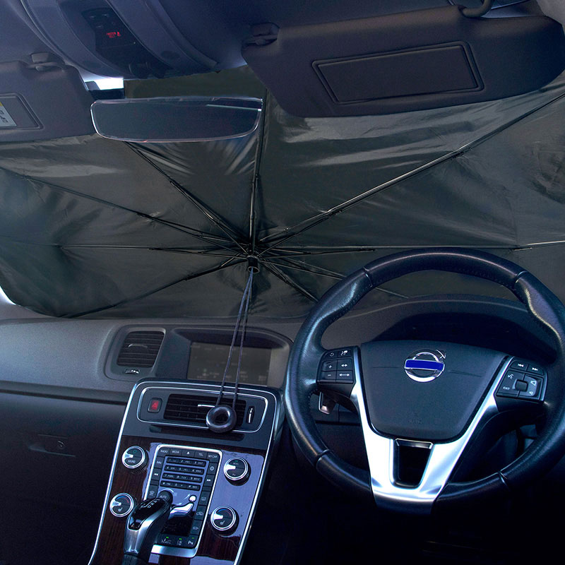 キズがつきにくい 傘型フロントシェード M 軽自動車｜普通車用 約幅125×高さ65cm