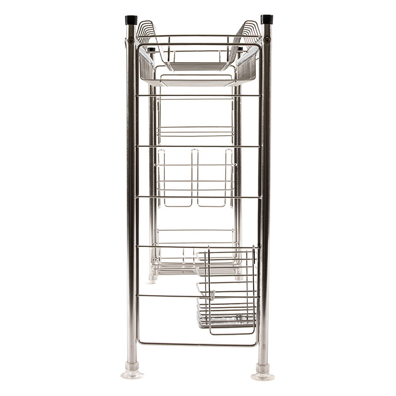 ステンレス 伸縮シンク上ラック 56.7~100.2×19.3×高さ47.2cm 5点セット