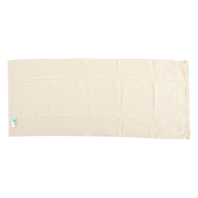 【お取り寄せ商品】しっかり フェイスタオル ループ付き 34×80cm 無地 アイボリー