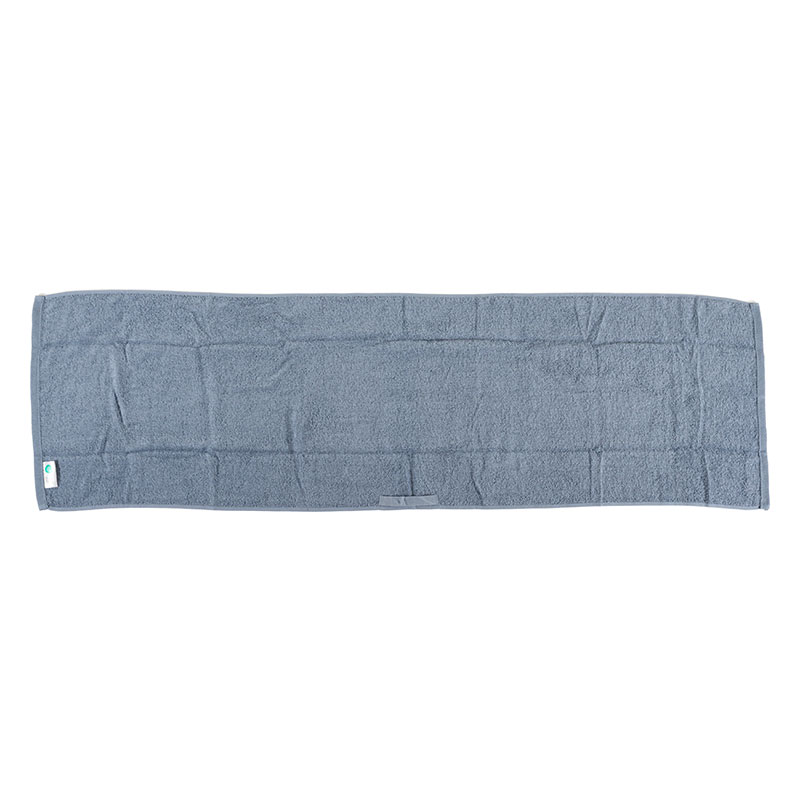 【お取り寄せ商品】しっかり スリムバスタオル ループ付き 34×120cm 無地 ブルー