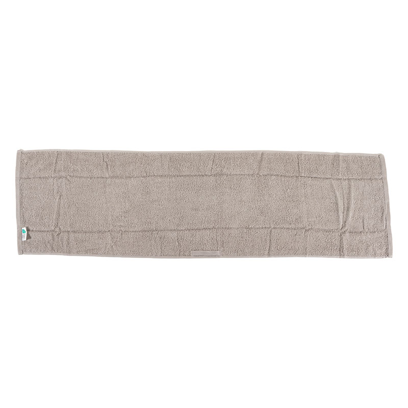 【お取り寄せ商品】しっかり スリムバスタオル ループ付き 34×120cm 無地 ライトグレー