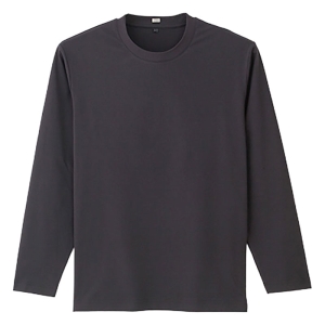 メンズ 長袖 リラクシングＴシャツ ブラック