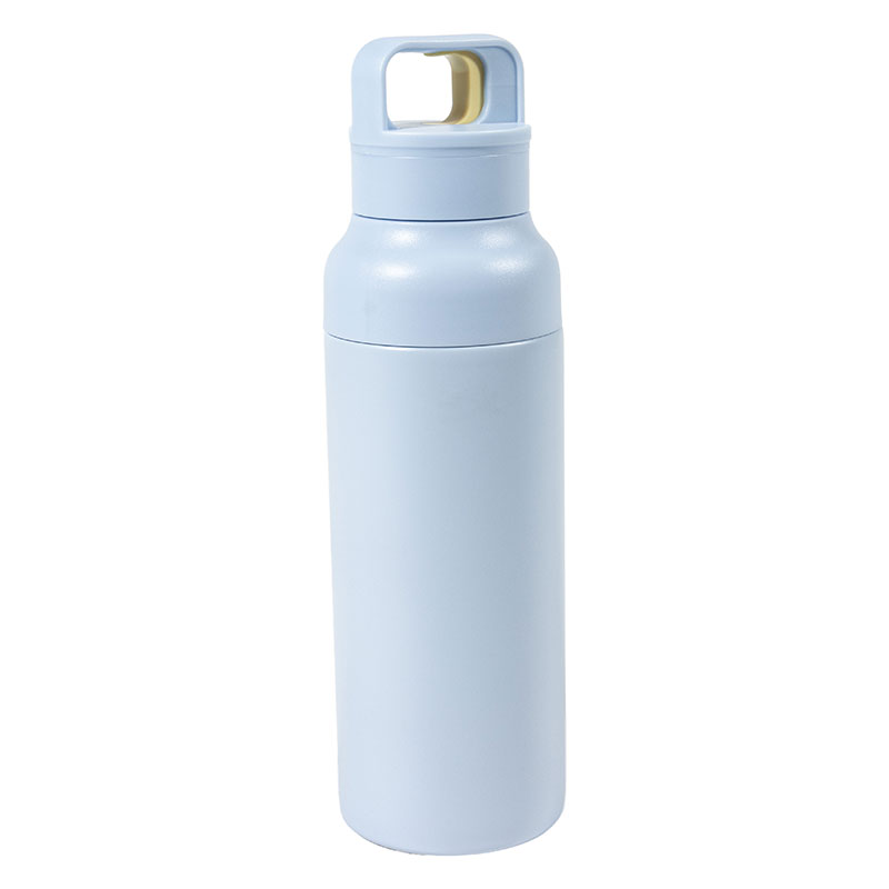 大きな氷も入る ステンレス マグボトル ワンプッシュタイプ 480ml ブルー 保温・保冷 MX-HWMB480BL