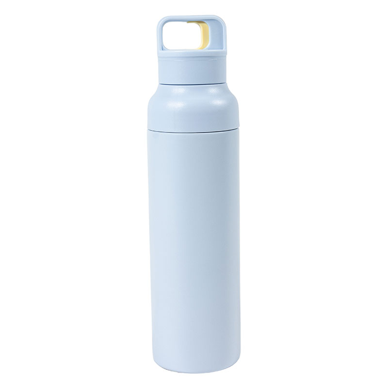 大きな氷も入る ステンレス マグボトル ワンプッシュタイプ 600ml ブルー 保温・保冷 MX-HWMB600BL