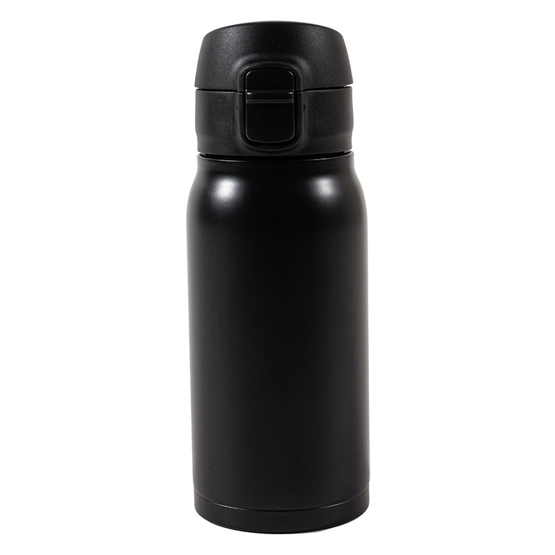 パッキンを失くさない ステンレスマグボトル ワンタッチタイプ 350ml ブラック 保温・保冷 MX-WMBS350BK