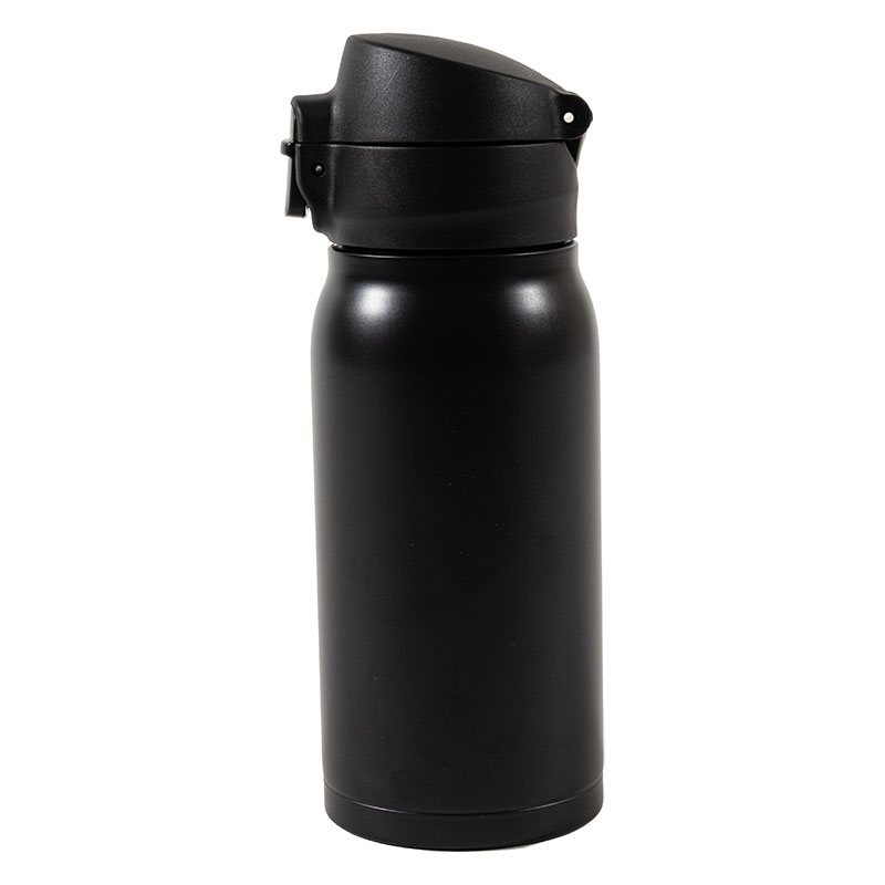 パッキンを失くさない ステンレスマグボトル ワンタッチタイプ 350ml ブラック 保温・保冷 MX-WMBS350BK