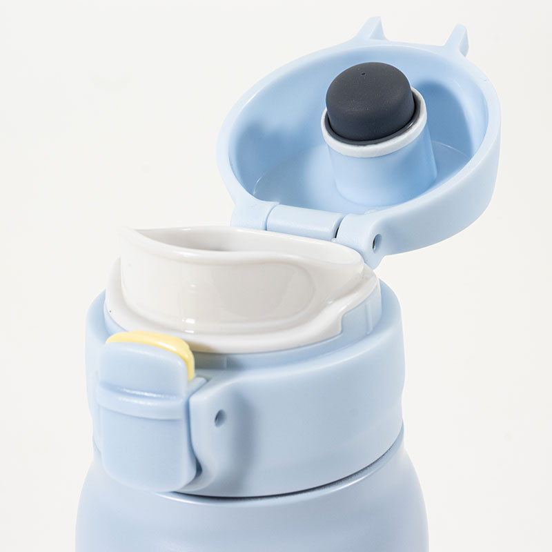 パッキンを失くさない ステンレスマグボトル ワンタッチタイプ 350ml ブルー 保温・保冷 MX-WMBS350BL
