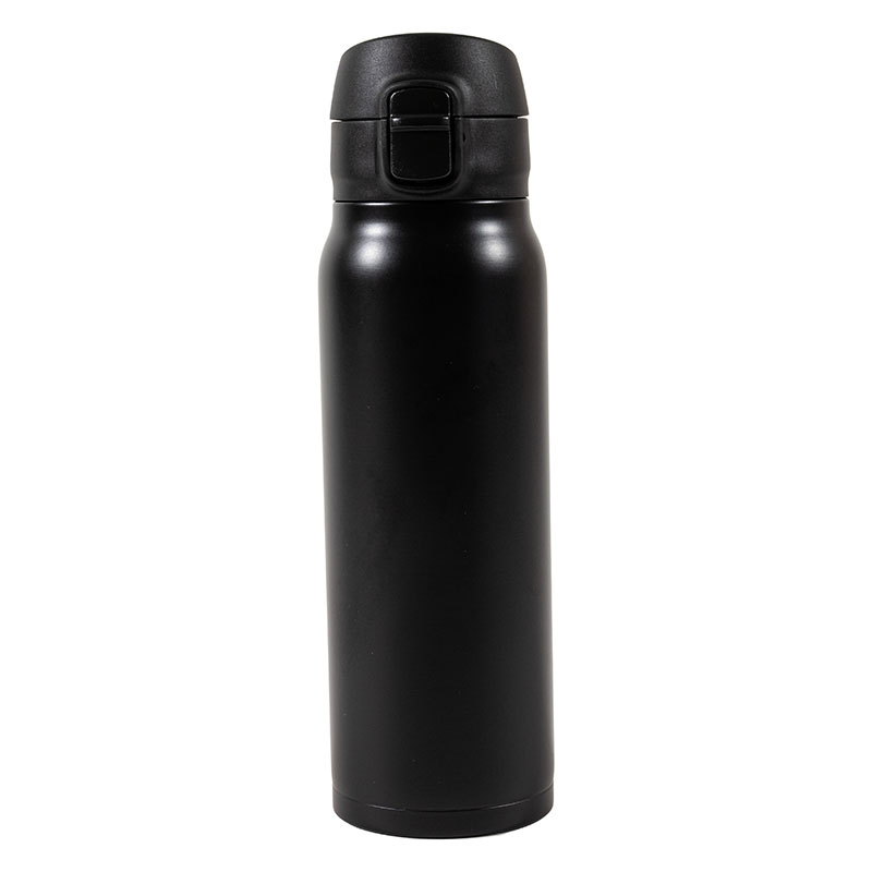 パッキンを失くさない ステンレスマグボトル ワンタッチタイプ 500ml ブラック 保温・保冷 MX-WMBS500BK