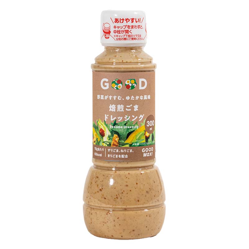 野菜がすすむ、ゆたかな風味 焙煎ごまドレッシング 300ml