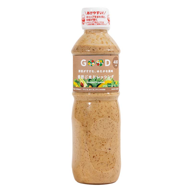 野菜がすすむ、ゆたかな風味 焙煎ごまドレッシング 480ml